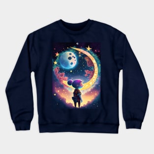 Girl and the Stars Crewneck Sweatshirt